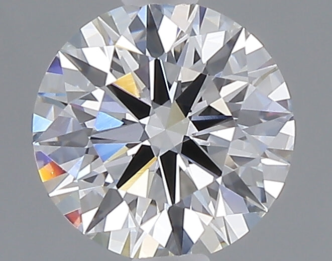 0.89 carat round lab grown diamond E color VVS2 clarity
