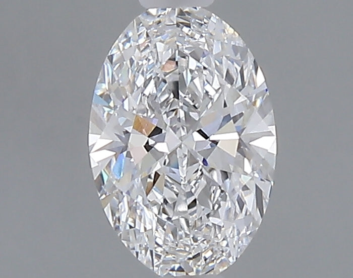 0.83 carat oval lab grown diamond D color VVS2 clarity
