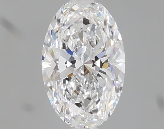 0.52 carat oval lab grown diamond D color VVS2 clarity