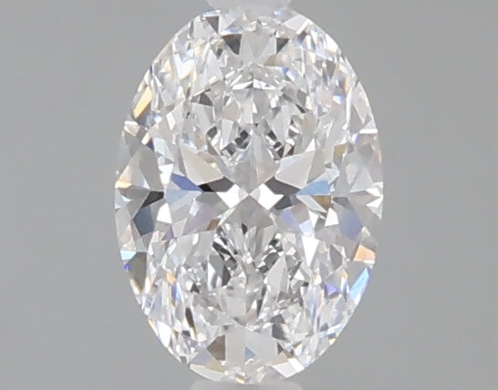 0.52 carat oval lab grown diamond D color VVS2 clarity
