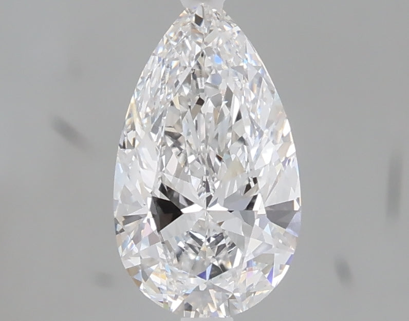 1.02 carat pear lab grown diamond D color VVS2 clarity