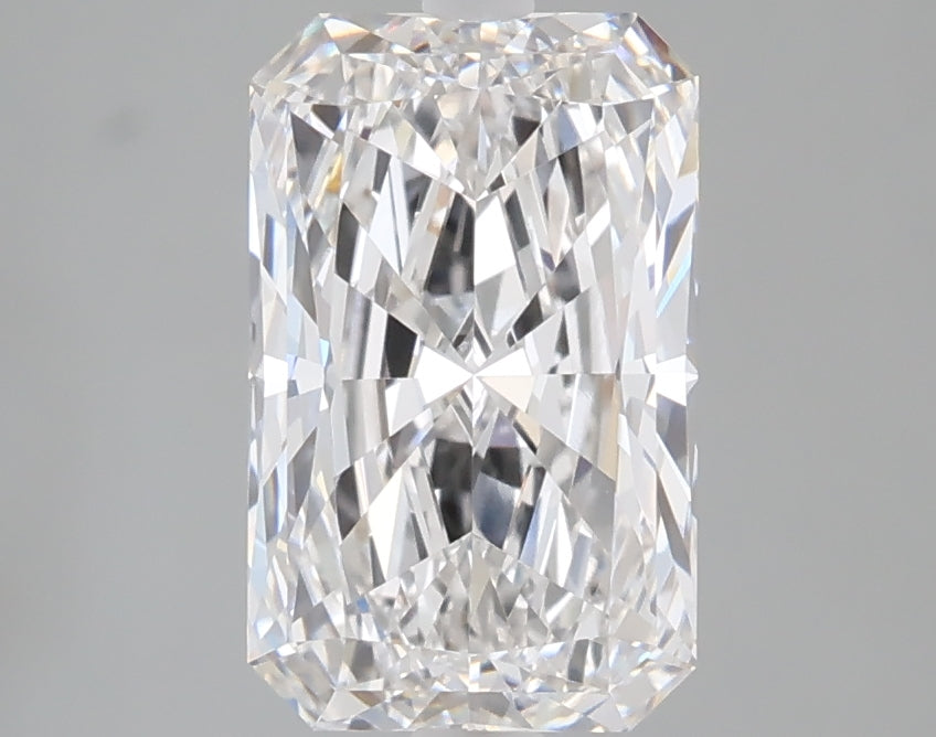 2.09 carat radiant lab grown diamond E color VVS2 clarity