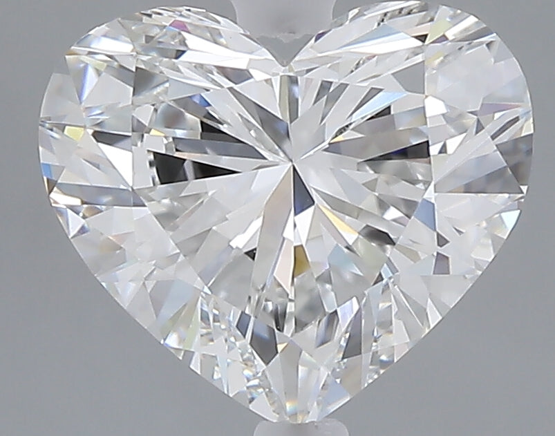 3.04 carat heart lab grown diamond E color VVS2 clarity