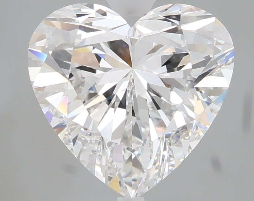 3.06 carat heart lab grown diamond E color VVS2 clarity