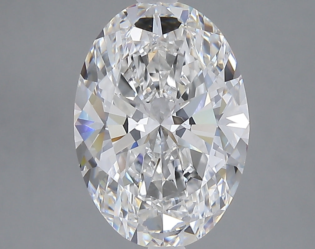 3.04 carat oval lab grown diamond E color VVS2 clarity