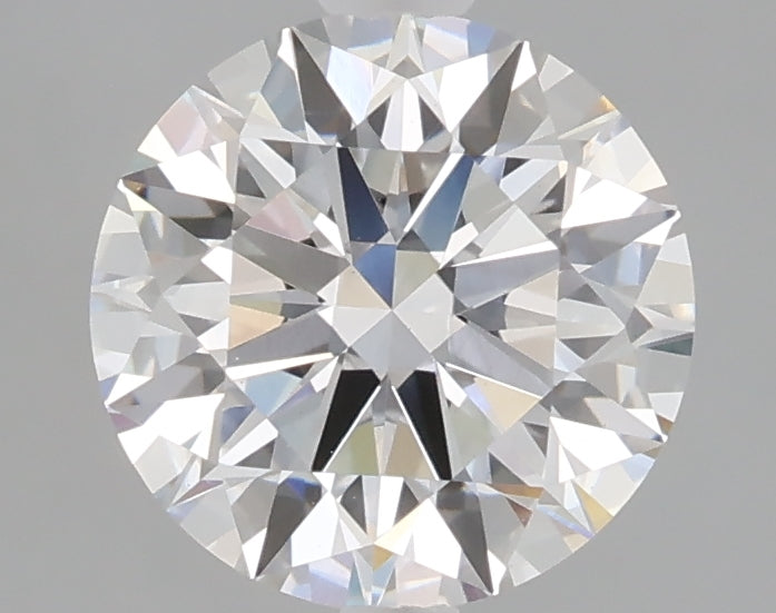 2.06 carat round lab grown diamond E color VVS2 clarity