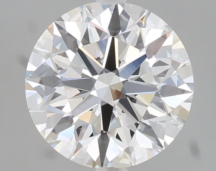 2.07 carat round lab grown diamond E color VVS2 clarity