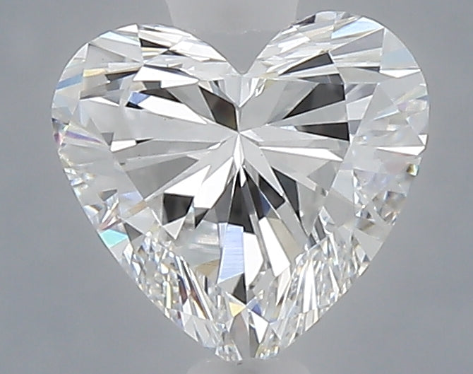 1.05 carat heart lab grown diamond E color VVS2 clarity