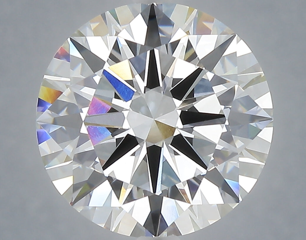 6.00 carat round lab grown diamond E color VVS2 clarity
