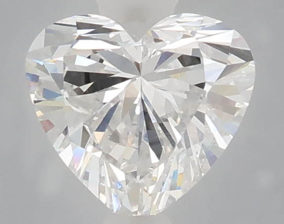 1.07 carat heart lab grown diamond E color VVS2 clarity