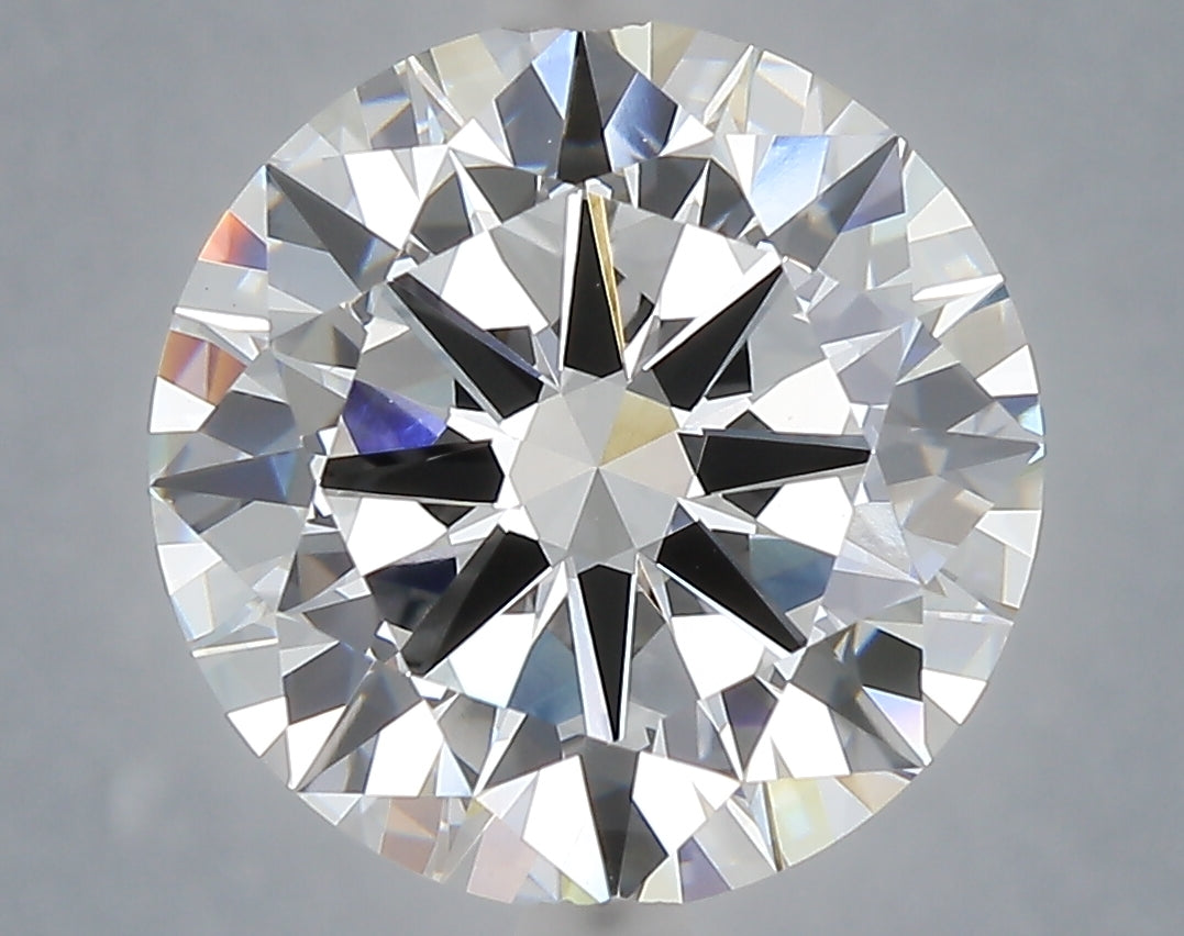 6.01 carat round lab grown diamond E color VVS2 clarity