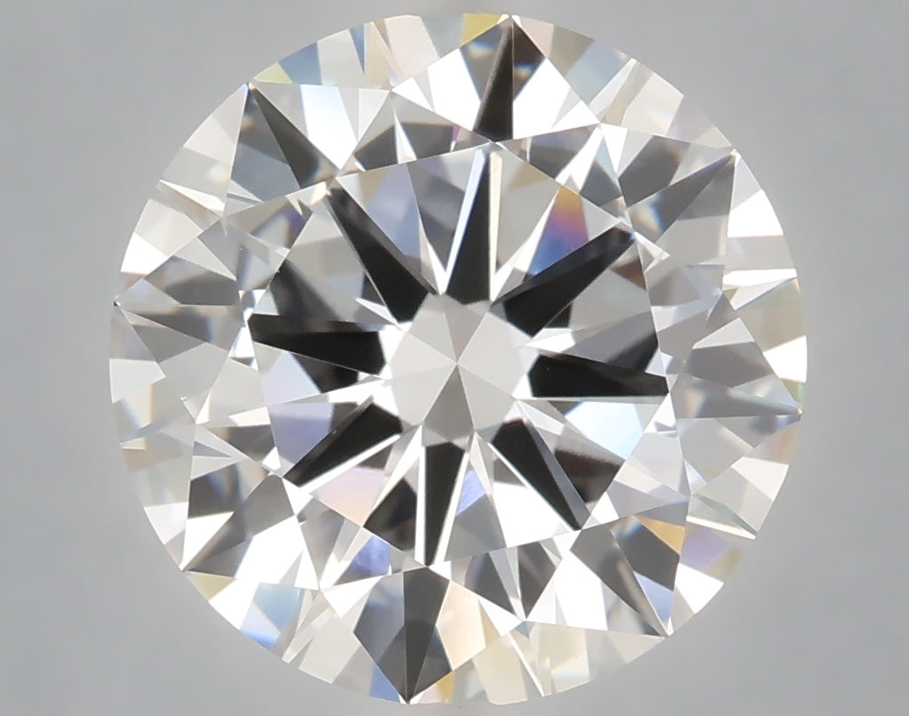 6.02 carat round lab grown diamond E color VVS2 clarity