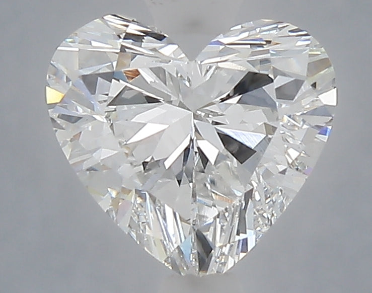1.55 carat heart lab grown diamond E color VVS2 clarity