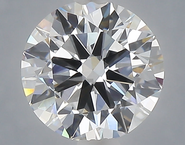1.87 carat round lab grown diamond E color VVS2 clarity
