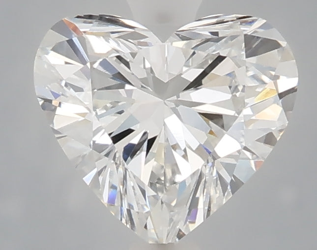 1.50 carat heart lab grown diamond E color VVS2 clarity
