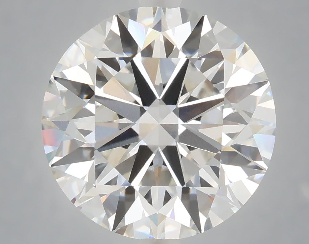 6.01 carat round lab grown diamond F color VVS2 clarity