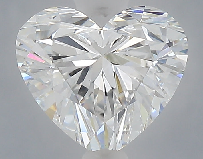 1.50 carat heart lab grown diamond E color VS1 clarity