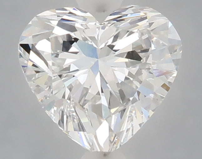 1.54 carat heart lab grown diamond E color VVS2 clarity