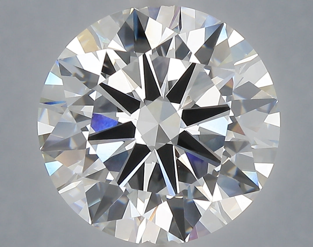 6.01 carat round lab grown diamond F color VVS2 clarity