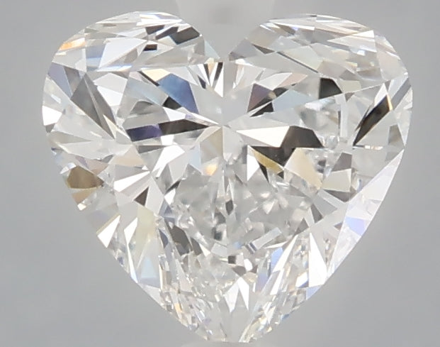 1.55 carat heart lab grown diamond D color VVS2 clarity
