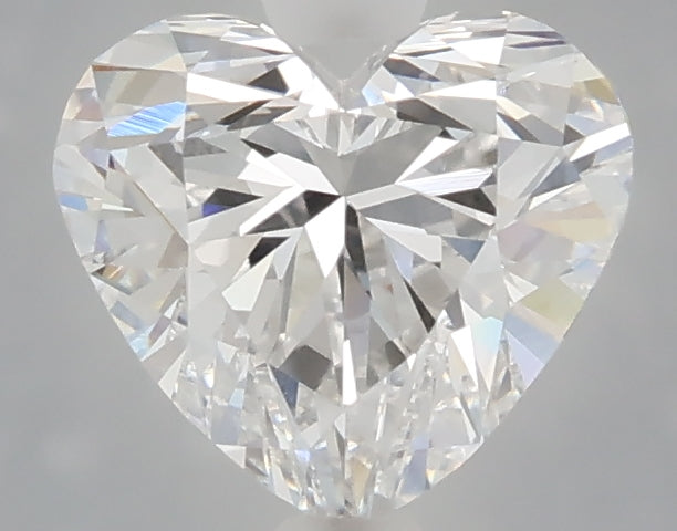 1.57 carat heart lab grown diamond E color VVS2 clarity