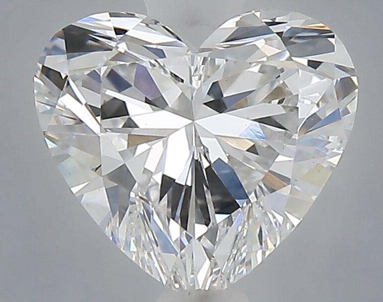 1.54 carat heart lab grown diamond D color VS1 clarity
