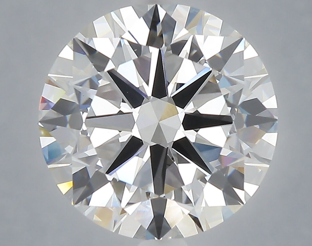 6.00 carat round lab grown diamond F color VVS2 clarity
