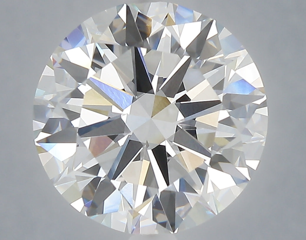 6.00 carat round lab grown diamond F color VVS2 clarity