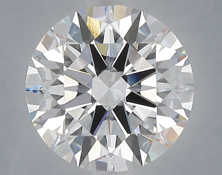 3.09 carat round lab grown diamond E color VS1 clarity