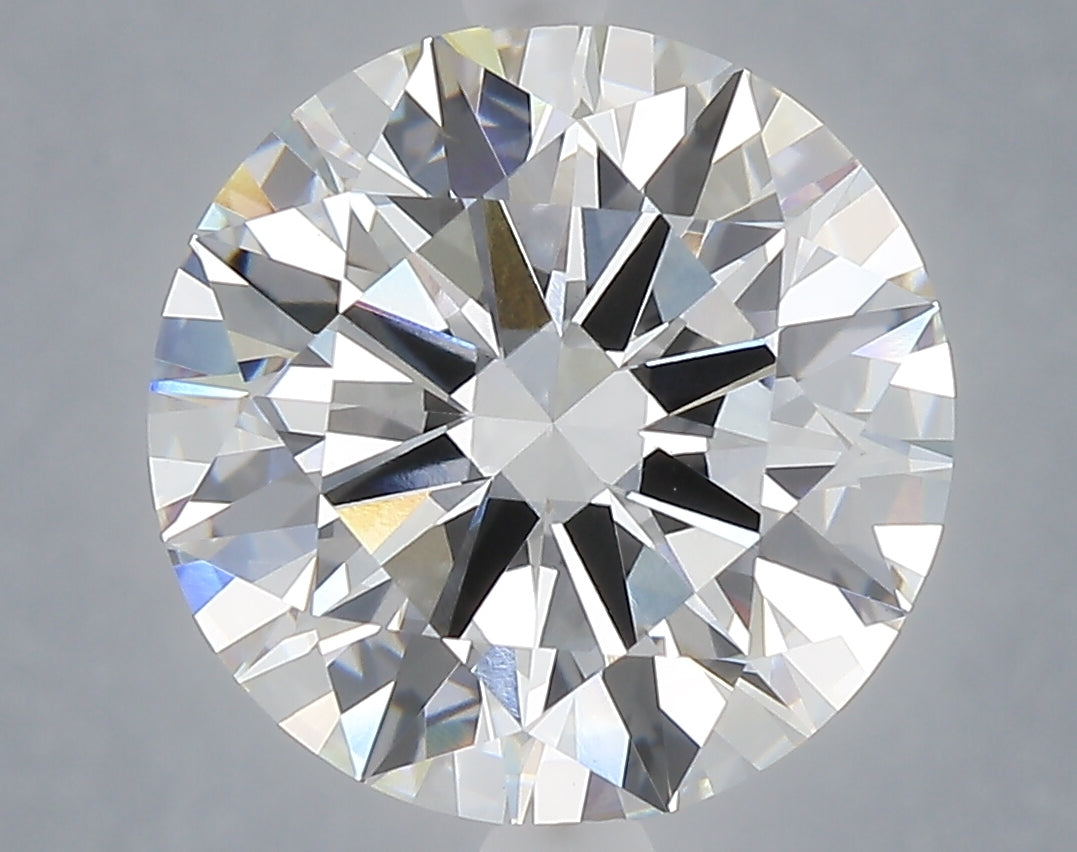 6.05 carat round lab grown diamond E color VVS2 clarity