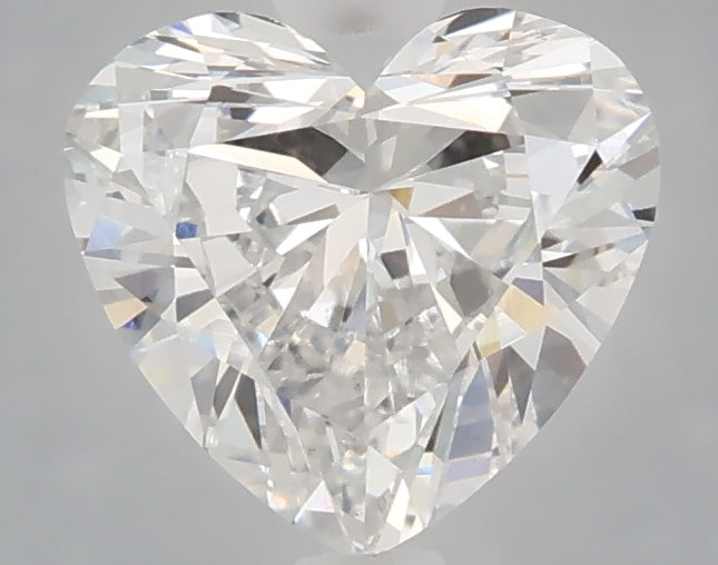 1.58 carat heart lab grown diamond D color VVS2 clarity