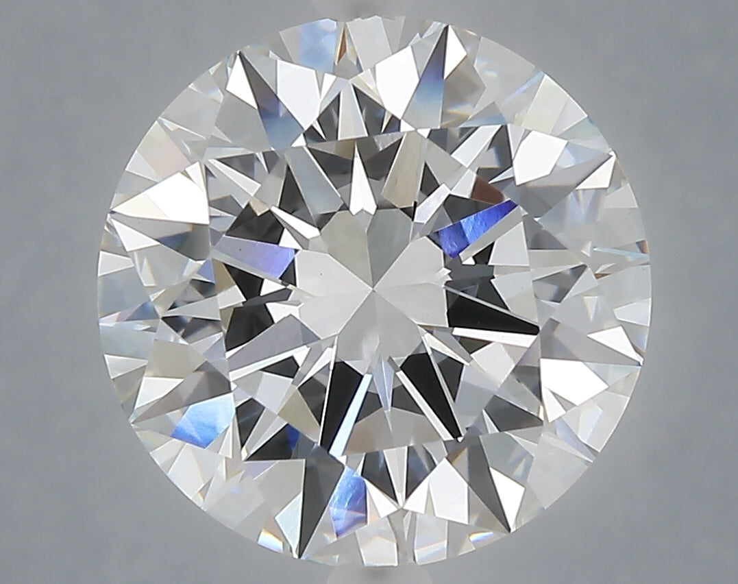 6.08 carat round lab grown diamond E color VVS2 clarity