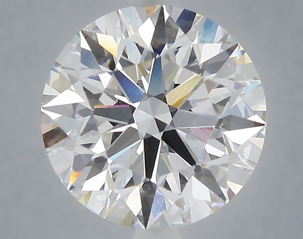 5.01 carat round lab grown diamond E color VVS2 clarity