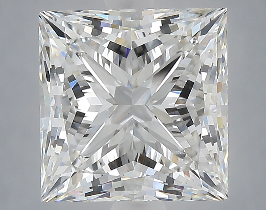 4.00 carat princess lab grown diamond F color VS1 clarity