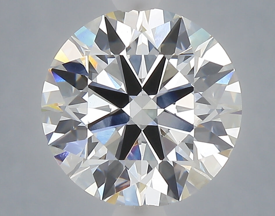 2.84 carat round lab grown diamond E color VVS2 clarity