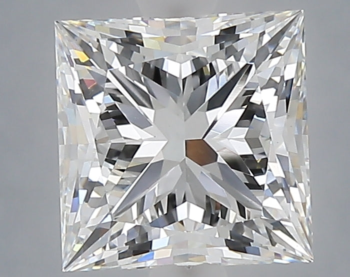 2.51 carat princess lab grown diamond E color VS1 clarity