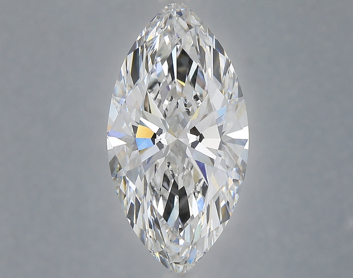 5.04 carat marquise lab grown diamond E color VS1 clarity
