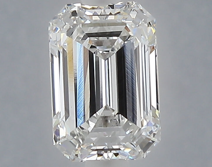 1.52 carat emerald lab grown diamond E color VVS2 clarity