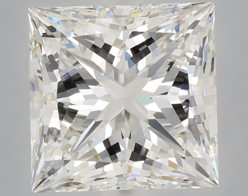 5.05 carat princess lab grown diamond G color VVS2 clarity