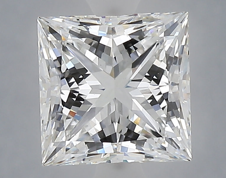 2.50 carat princess lab grown diamond E color VS1 clarity