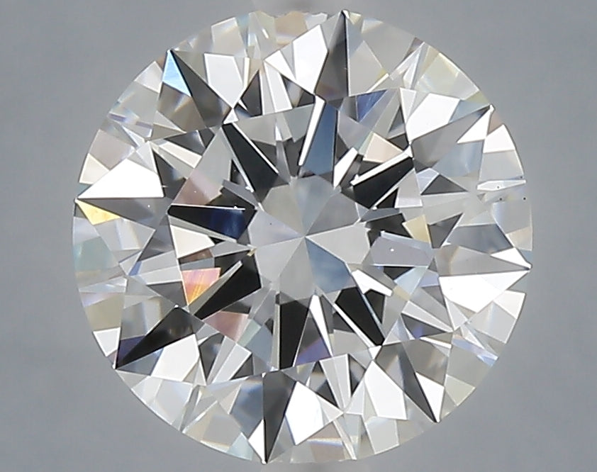 3.06 carat round lab grown diamond E color VS1 clarity