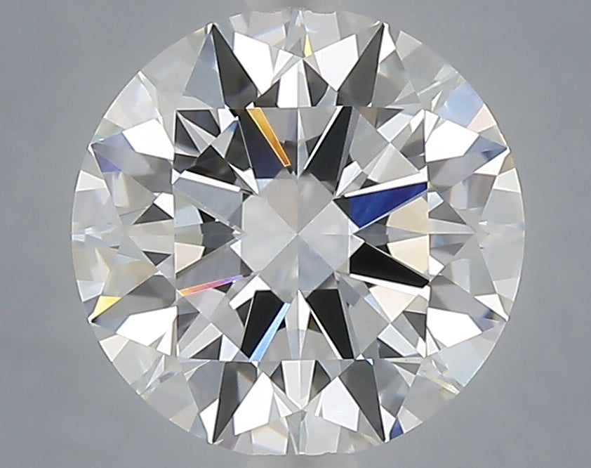 3.06 carat round lab grown diamond E color VVS2 clarity