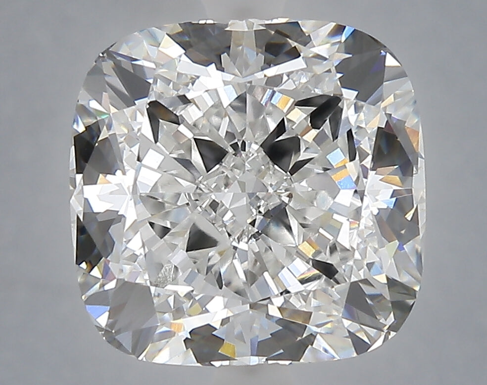 6.34 carat cushion lab grown diamond E color VVS2 clarity