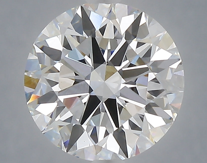 3.08 carat round lab grown diamond E color VS1 clarity