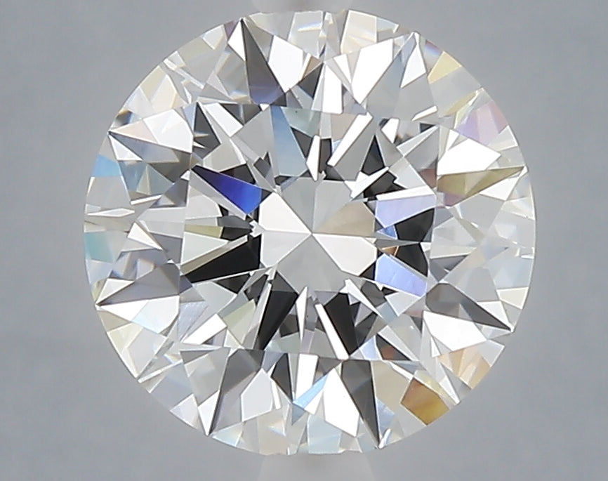 3.09 carat round lab grown diamond E color VS1 clarity