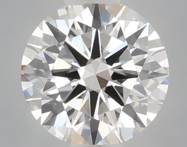 0.53 carat round lab grown diamond E color VVS2 clarity