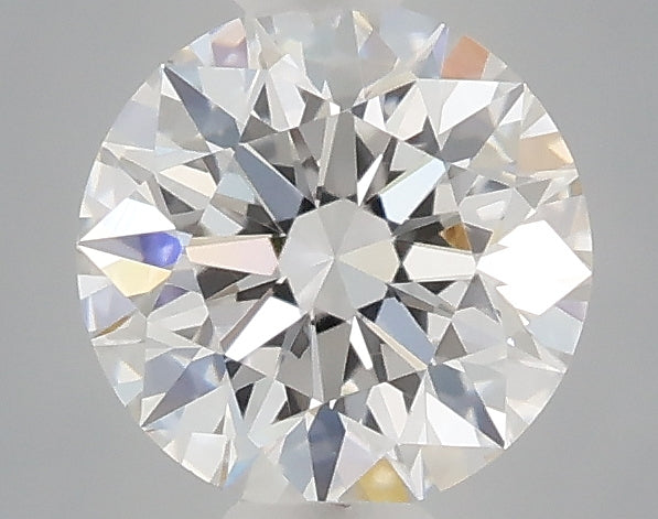 0.51 carat round lab grown diamond D color VVS2 clarity