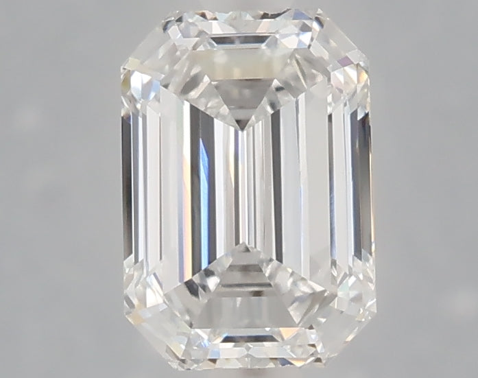 1.56 carat emerald lab grown diamond E color VVS2 clarity