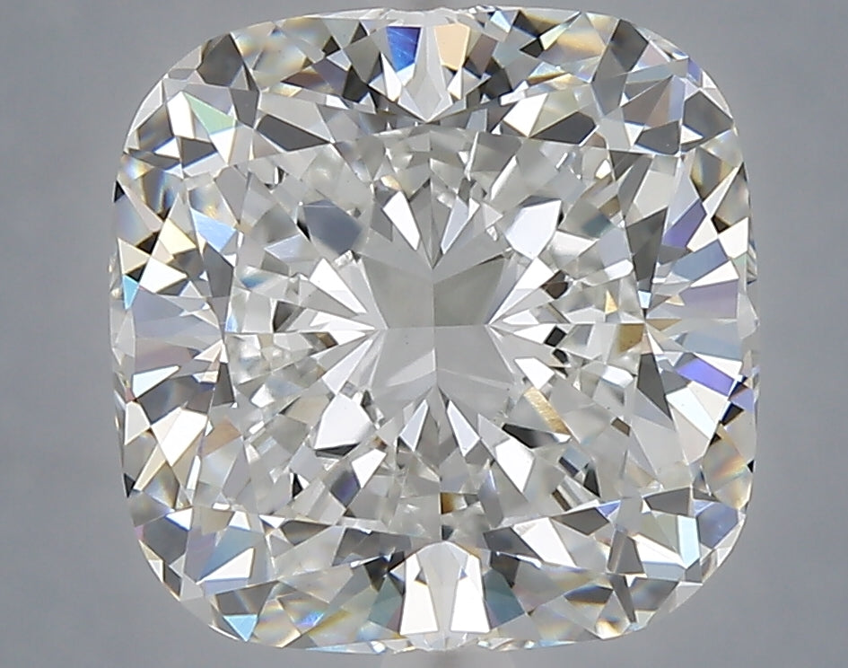 6.08 carat cushion lab grown diamond E color VVS2 clarity