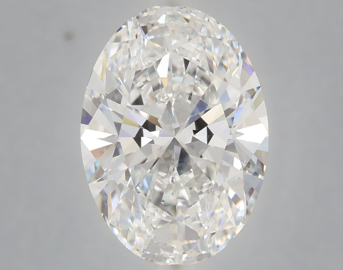 6.03 carat oval lab grown diamond E color VVS2 clarity